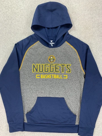 Denver Nuggets Fanatics Hoodie Sweatshirt (Men's Medium) Gray Cover