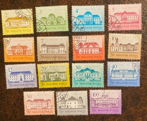 Hongrie 3015-3029 Lot de châteaux occasion - catalogue 15€ - Photo 1/1