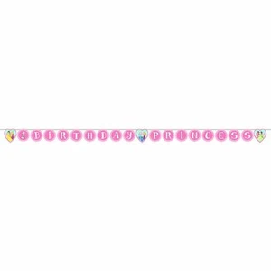 Disney Princess 1st birthday party supplies-Plastic Banner-13.25' - Picture 1 of 3
