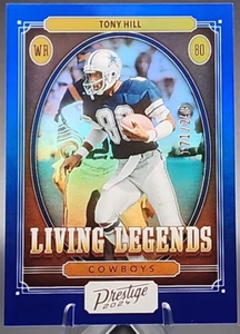 Tony Hill /249 2024 Panini Prestige Living Legends Blue Color Match Cowboys SP - Bild 1 von 2