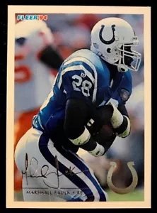 CONTROL REMOTO MARSHALL FAULK - 1994 Fleer intercambio de novatos #3 - Indianápolis Colts - Imagen 1 de 2