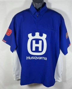 Simpson #18 J.J. Yeley Husqvarna Pit Crew Shirt Joe Gibbs Racing XL - Picture 1 of 7