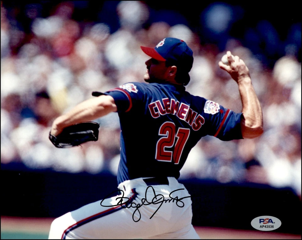 Roger Clemens Autographed 8x10 Photo PSA/DNA Toronto Blue Jays - Image 1 of 1