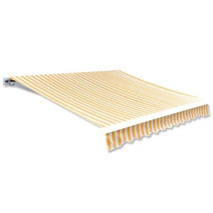 Markisenaufsatz Ersatz 100% Polyester PU beschichtet gelb weiß 300x250cm Sonnenblume - Bild 1 von 9