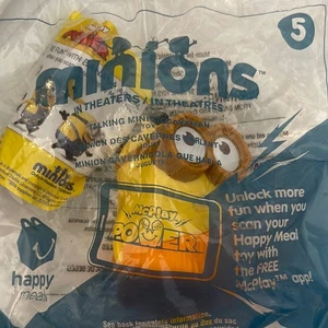 McDonald's 2015 Talking Minions Caveman Minion Toy #5 - Picture 1 of 3
