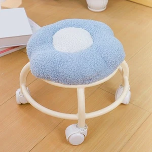 Low Roller Seat Pedicure Stool 360 Degree Rotating Rolling Stool Small Movable - Picture 1 of 43