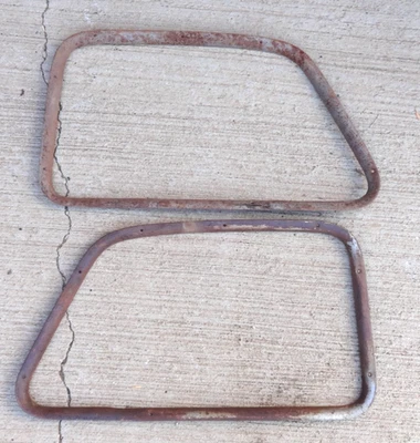 1951 1954 Chevy GMC Truck DOOR WINDOW GARNISH MOLDINGS Original GM Pair COE - Image 1 of 4