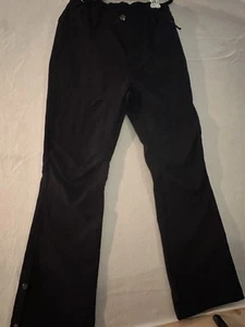 Fleeze Lined Womens Pants Cargo Style Zippered Pockets Elastic Waistline SZ 6 - Picture 1 of 13
