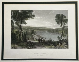 Orig. 1838 Druck, Wilkesbarre, Valley Of Wyoming, PA, Wilkes-Barre, Passepartout-Frame Rdy - Bild 1 von 8