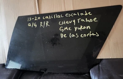 Подходит для Escalade Tahoe Yukon 15-20 пассажирское правое четверть стекла окно с муравьиной сигнализацией - Изображение 1 из 3