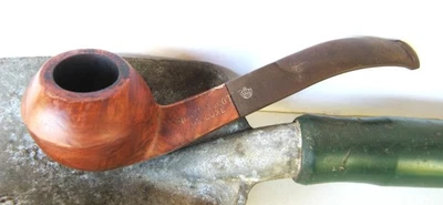 .🐸Vintage ROYAL ASCOT DeLuxe Bent Bulldog Smoking Pipe Crown Briar France 5.5 " - Image 1 of 4