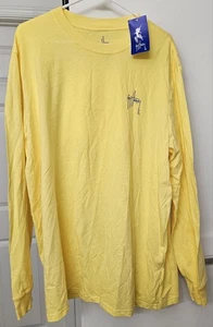 Guy Harvey Shirt Men's 2XL Yellow Long Sleeve Fishing Sailfish Graphic Print NWT - Picture 1 of 5