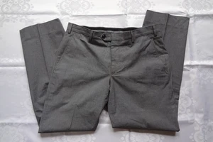 Pantalón para hombre Giorgio Armani gris Seersucker algodón frente plano talla 34 - Imagen 1 de 8