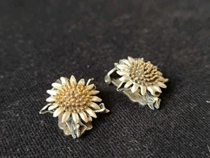 alte 835 Silber Ohrclips Silberdistel Bartel & Sohn Ohrringe Vintage Tracht - Bild 1 von 12