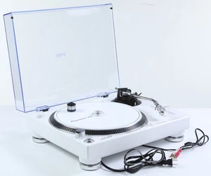 Pioneer DJ PLX-500 Direct Drive Turntable - White - Heavily Scratched Cover - Picture 1 of 7