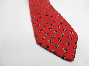 Robert Talbott Nordstroms Red Paisley Silk Tie 3.25x56 Handprinted in Italy - Picture 1 of 6