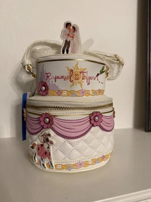 Danielle Nicole x Disney Rapunzel & Flynn Tangled Wedding Cake Crossbody Purse - Image 1 of 4