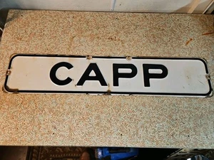 50er Jahre San Francisco Vintage Porzellan auf Stahl Straßenschild - CAPP 33x7 - Bild 1 von 13