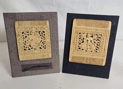 Antiquities Replica Center Sri Lanka 2 Carved Comb Ancient Design - Image 1 of 4