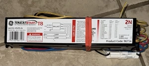 Lastre fluorescente eléctrico General Electric GE232-MVPS-N 120-277V 2 lámparas T8 - Imagen 1 de 1
