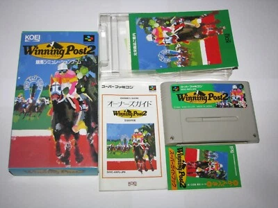 Winning Post 2 Super Famicom SFC Japan import +Box Manual CIB US Seller - Image 1 of 4