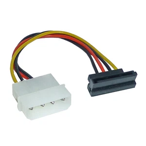 Molex to Angled SATA Power Adaptor Cable Lead Converter - SENT TODAY - Picture 1 of 1