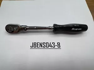 Snap-on Tools NEW BLACK 1/4" Drive Hard Grip Long Flex Head Ratchet THLFD72BK - Foto 1 di 10