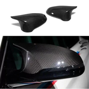 Tapa de cubierta de espejo retrovisor de fibra de carbono real para BMW F80 M3 F82 F83 M4 2015-2019 - Imagen 1 de 9