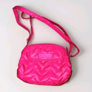 Vera Bradley Quilted Nylon PINK Crossbody Purse Adjustable - Picture 1 of 9