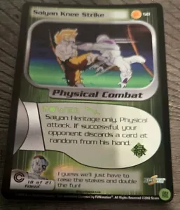 DBZ Dragon Ball Z FOIL Saiyan Knee Strike 50 CCG Limited Trunks Saga LE Reforged - Picture 1 of 4