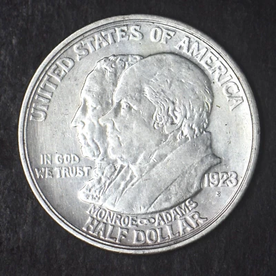 1923-S Monroe Doctrine Centennial Silver Half Dollar .50C - COINGIANTS - - Image 1 of 2