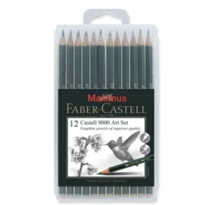 12 Faber Castell 9000 Art Set Pencils in Plastic Casing - Picture 1 of 2
