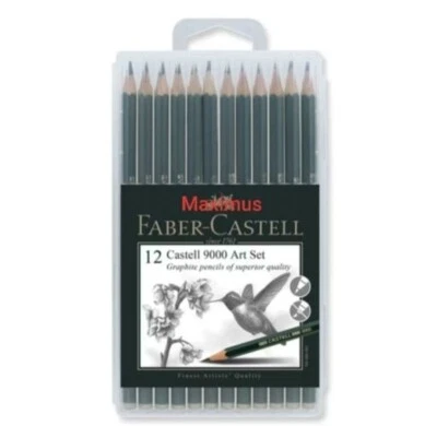12 Faber Castell 9000 Art Set Pencils in Plastic Casing - Image 1 of 2