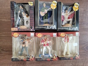 TREVCO SAMMLERSTÜCK ELVIS PRESLEY WEIHNACHTSORNAMENTE 6ER SET NEU IN BOXEN VINTAGE - Bild 1 von 8