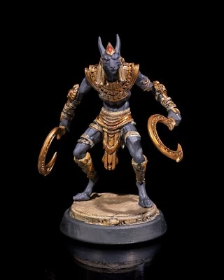 Guerrero Chacal Egipcio con Guadaña - Miniatura - 15mm - 28mm - 32mm - 75mm  Foto 1 de 4