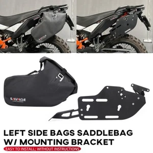 Luggage Rack Side Saddle Bags w/ Mounting Bracket For 790/890 Adventure /R 21-24 - Picture 1 of 15