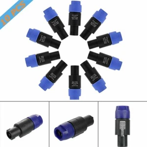 10x Speakon PA-Lautsprecher Stecker 4-polig Schraubbar Speaker Kabelstecker - Bild 1 von 9