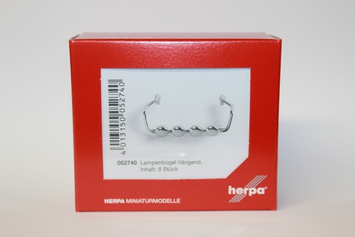 Herpa 1:87 Scale Lamp Bracket For Truck Bumper - Chrome-Plated, New In Package