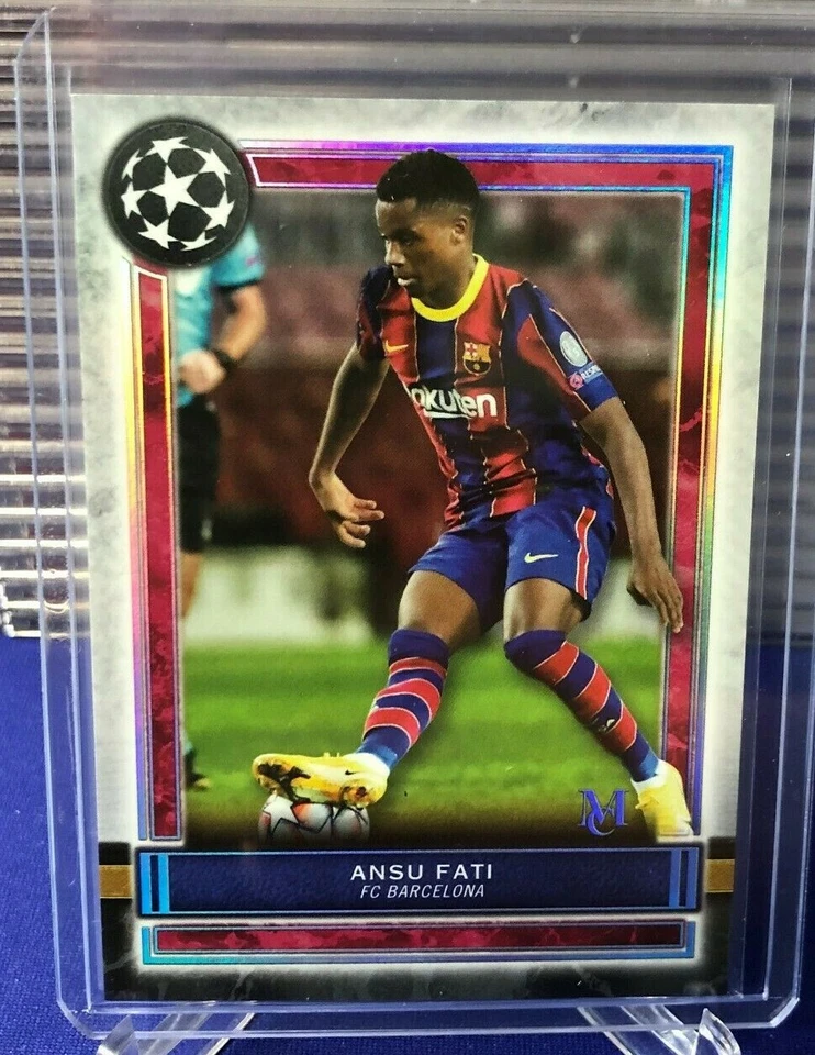 2020/21 Topps Museum Collection UEFA Soccer ANSU FATI BASE #4 Barcelona - Image 1 of 1