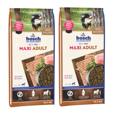 2 x 15kg bosch Maxi Adult Premium Hundefutter für großer Rassen - Bild 1 von 2