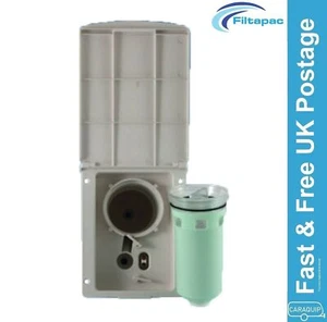 Carcasa de entrada de agua Filtapac caravana y filtro tallador cristal 2 Truma blanco F105W - Imagen 1 de 6