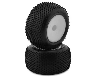 JConcepts Siren 2.2 pink 1/10 Truck Reifen auf weißer Felge JCO4107-101091  - Bild 1 von 4