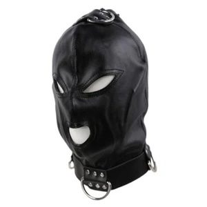 BDSM Erotic Hood Masks Sexy Leathers Head Harness Party Masks Sex Toy Women Men - Picture 1 of 9