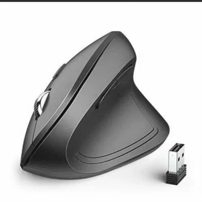 Ergonomic Mouse Wm101 Wireless Vertical Mouse 6 Buttons With Adjustable Dpi 1000 - Image 1 of 4