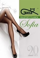 GATTA Sofia 20 Den Tights, Translucent Matte, Reinforced Panty/Toe, Comfortable
