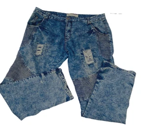 Grunge Hip Hop Skater Jeans G-NET Distressed Loose Vintage Street Wear Mens - Picture 1 of 12