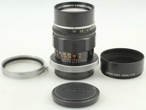 [N Mint w/ Hood] Canon Lens R 85mm F1.9 Canoflex RM R2000 FD FL Mount from Japan - Picture 1 of 18