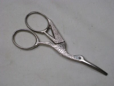 vintage Revlon Italy small stork scissors scissor crane heron bird figure - Image 1 of 4