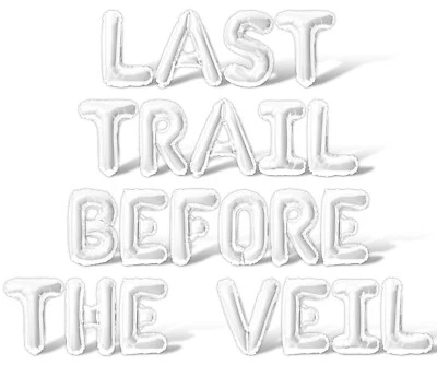 ÚLTIMO CAMINO ANTES DEL VELO Letra Globo Banner - Decoración Despedida de Soltera Foto 1 de 4