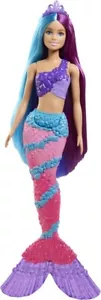 Barbie Meerjungfrau Lang Zweifarbig Fantasy Haar, Haarbürste, Tiaras Styling - Bild 1 von 10